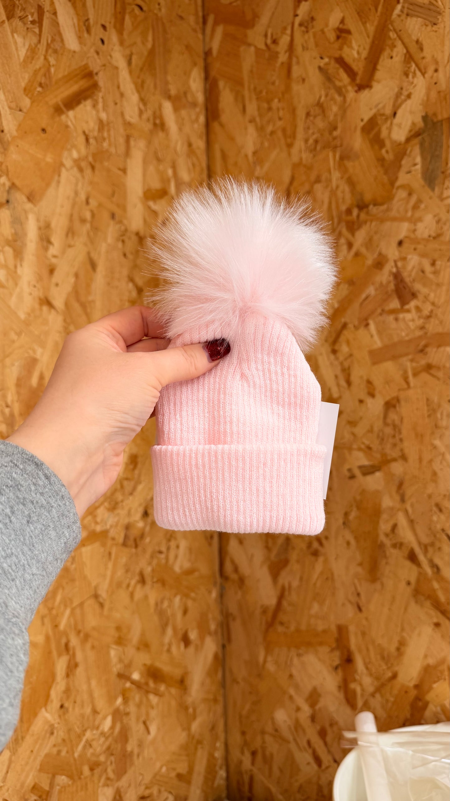 Personalised Baby Beanie Pom Hat
