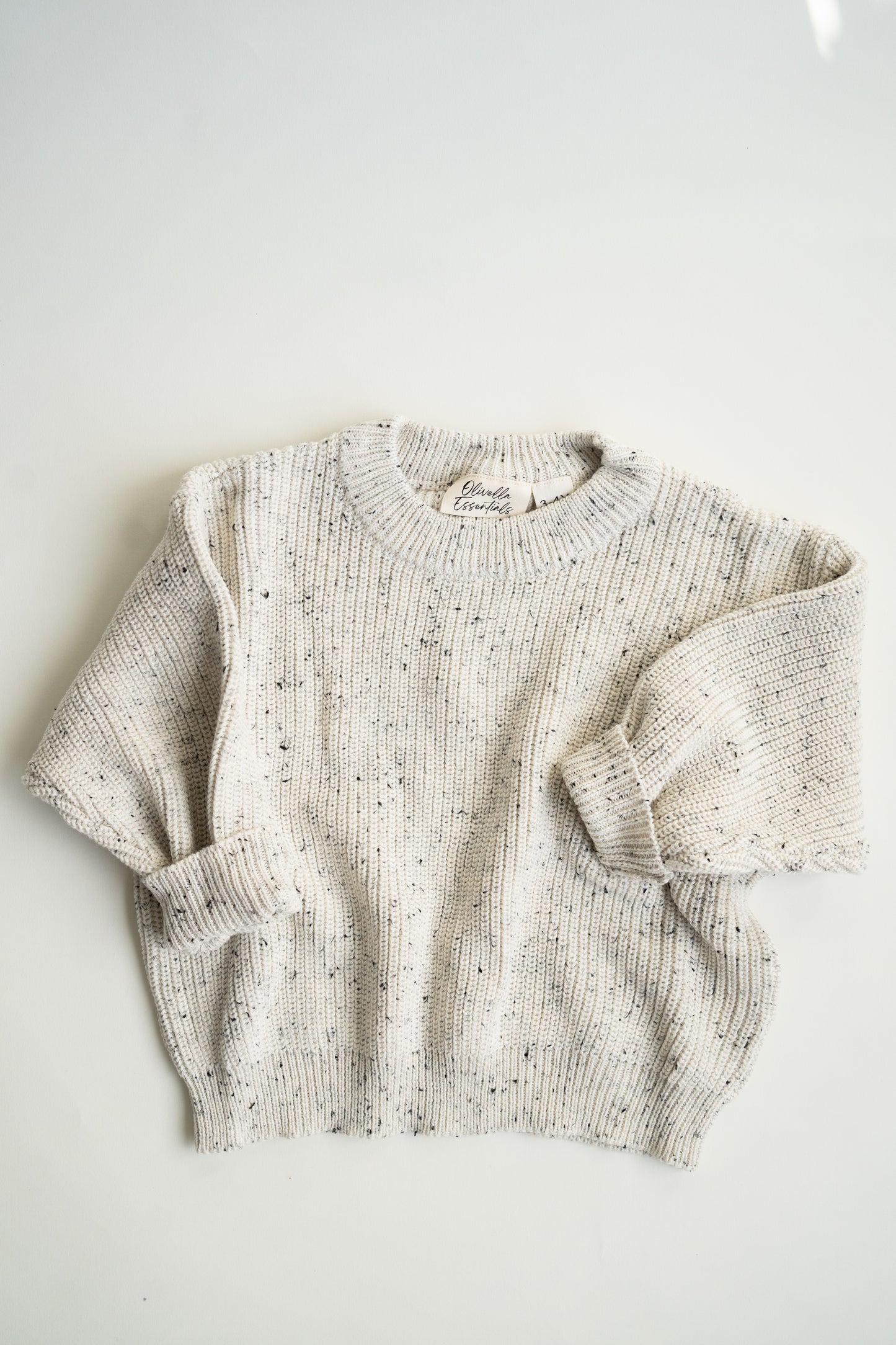 Knit Jumper | Oatmeal Fleck