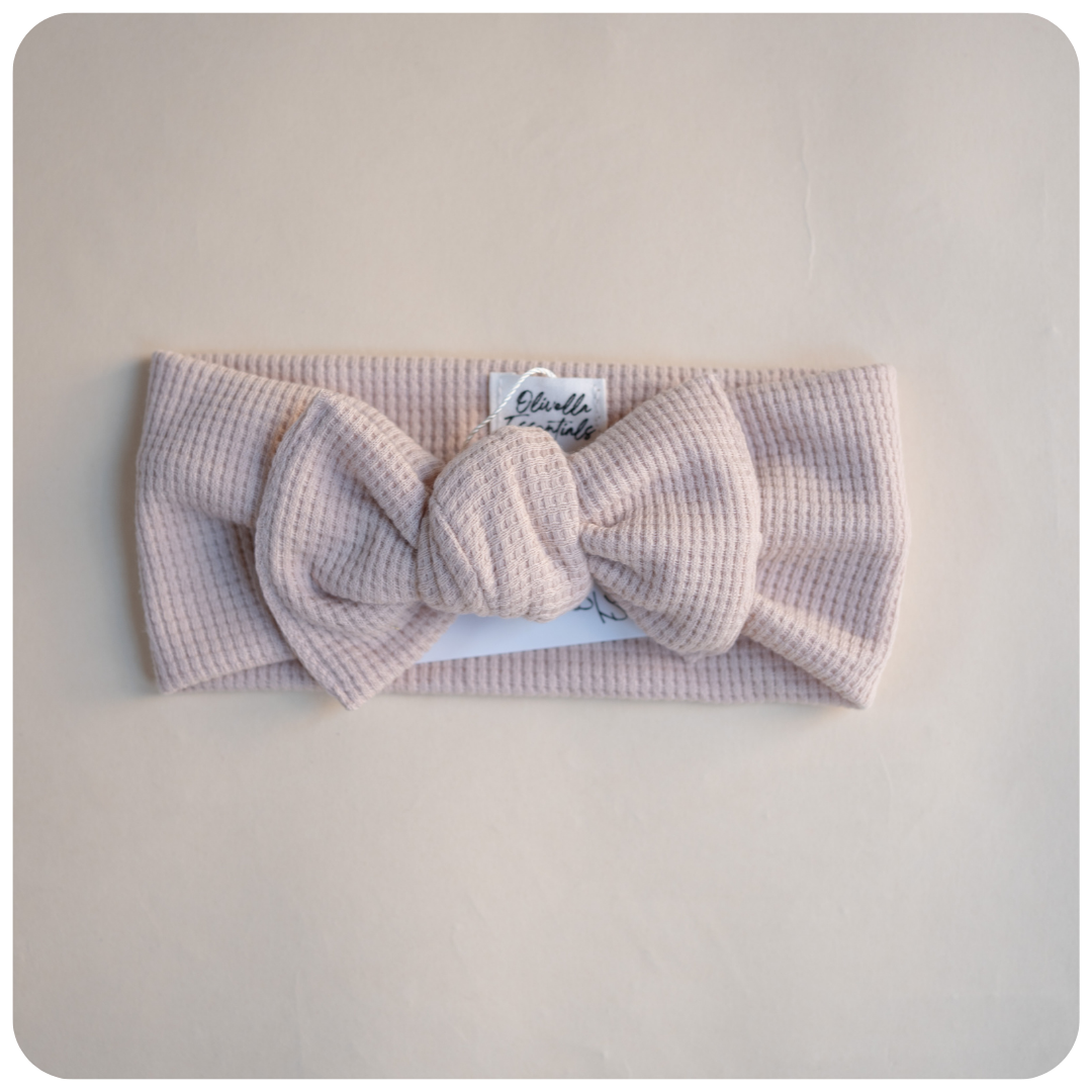 Waffle Knit Headband | Vanilla