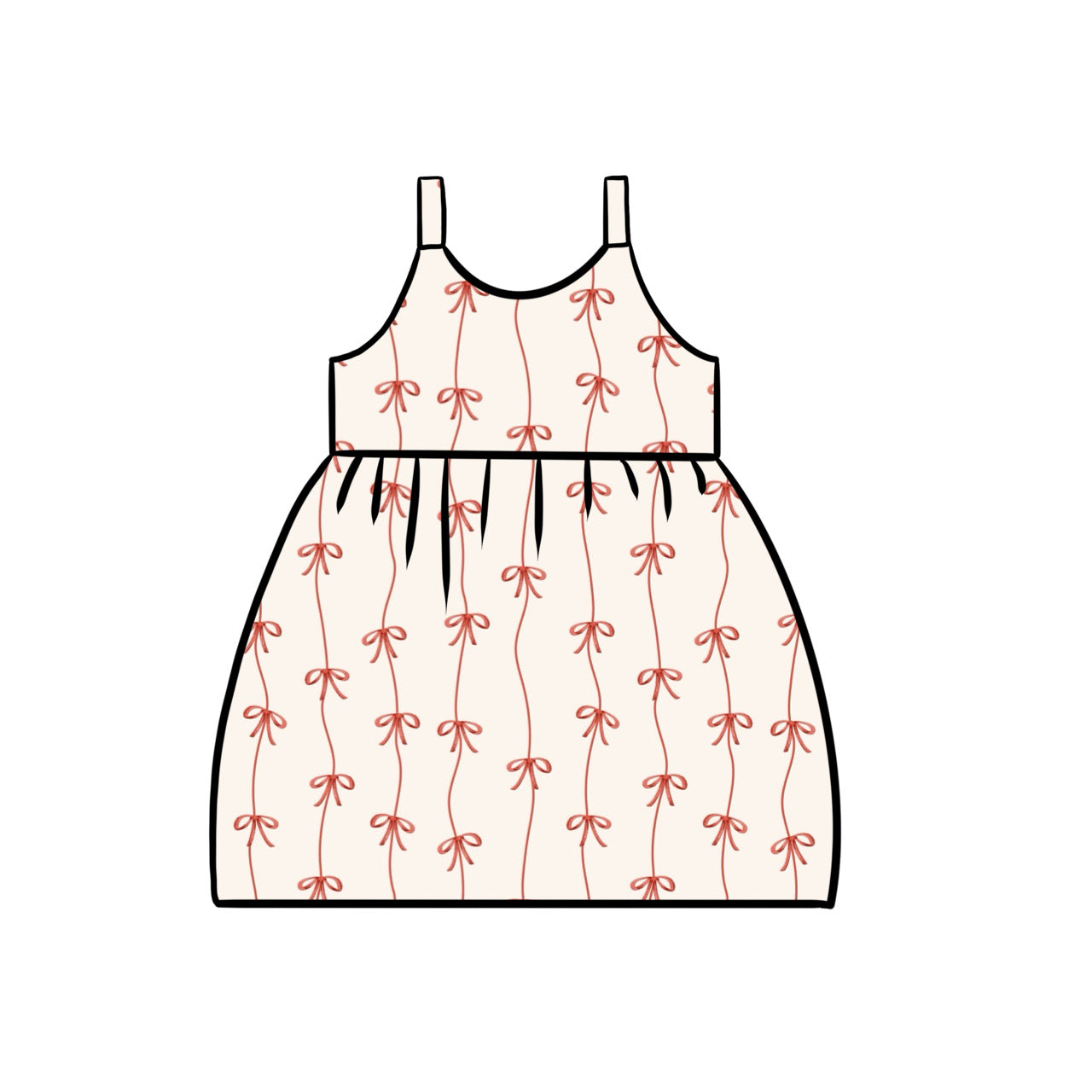 Gathered Dress | Beautiful Bows