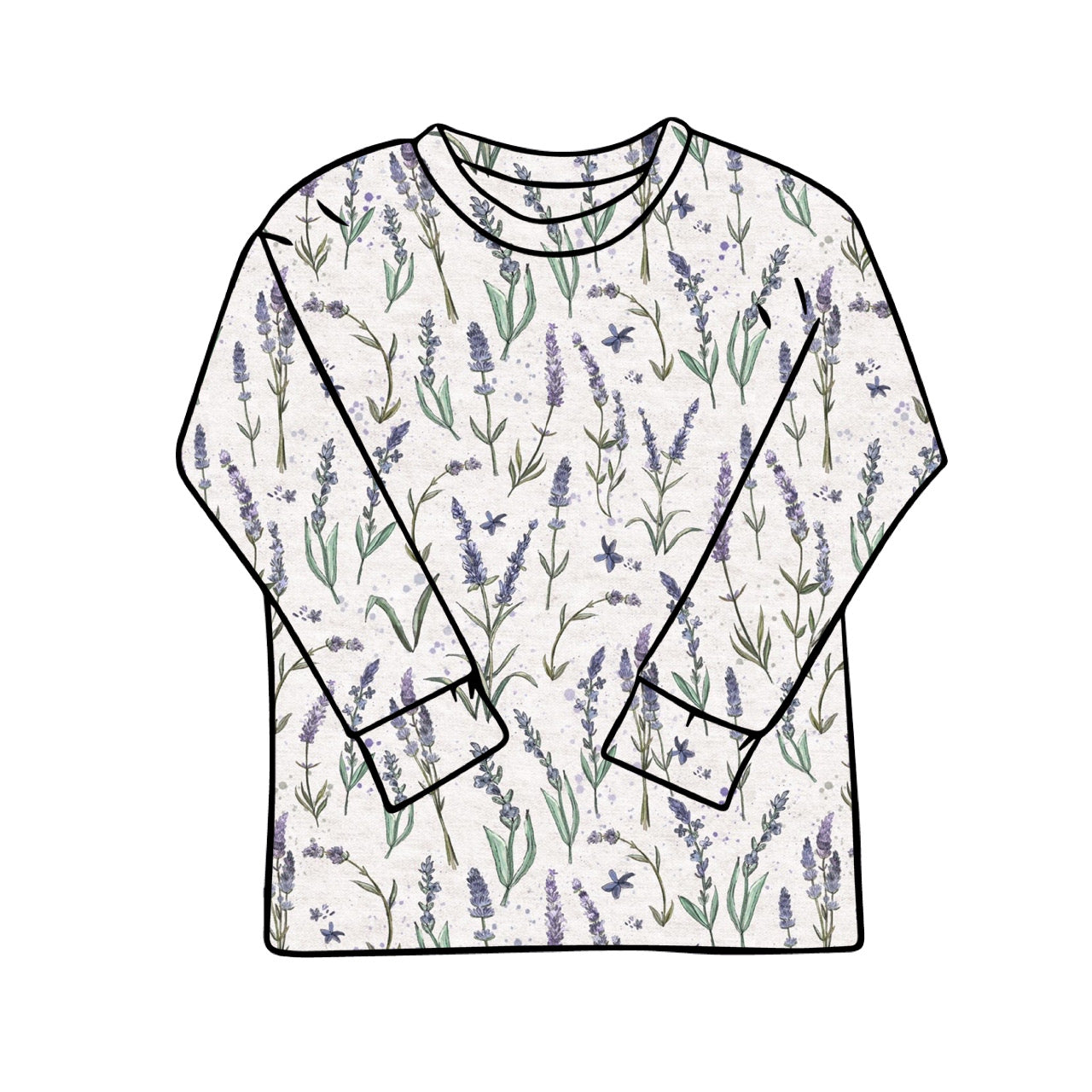 Baggy Tees | Long + Short Sleeve | Lavender Fields