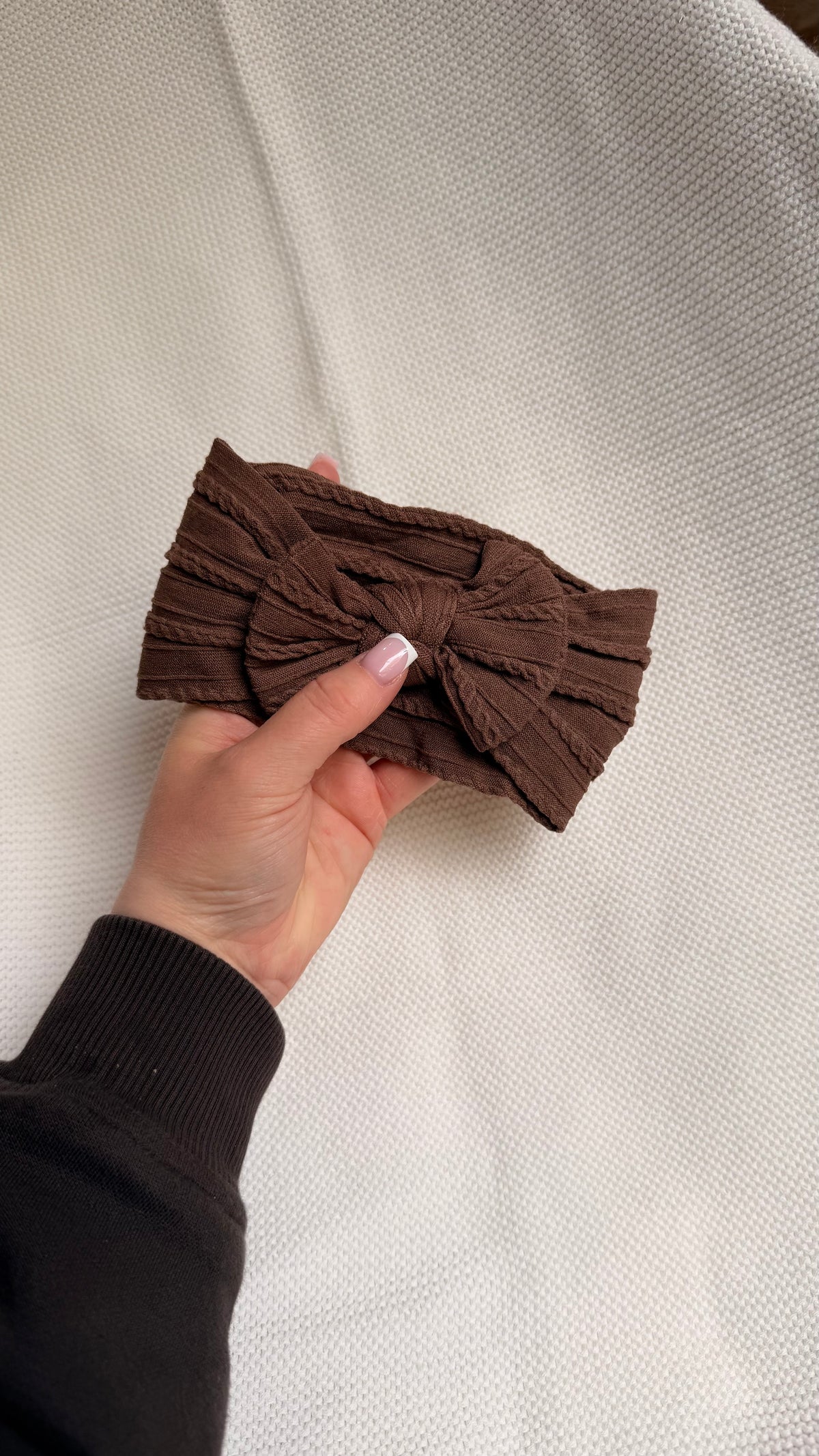 Rich Brown Soft Baby Headband