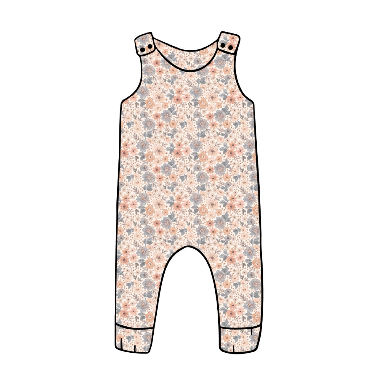 Harem Romper | Blush Blooms