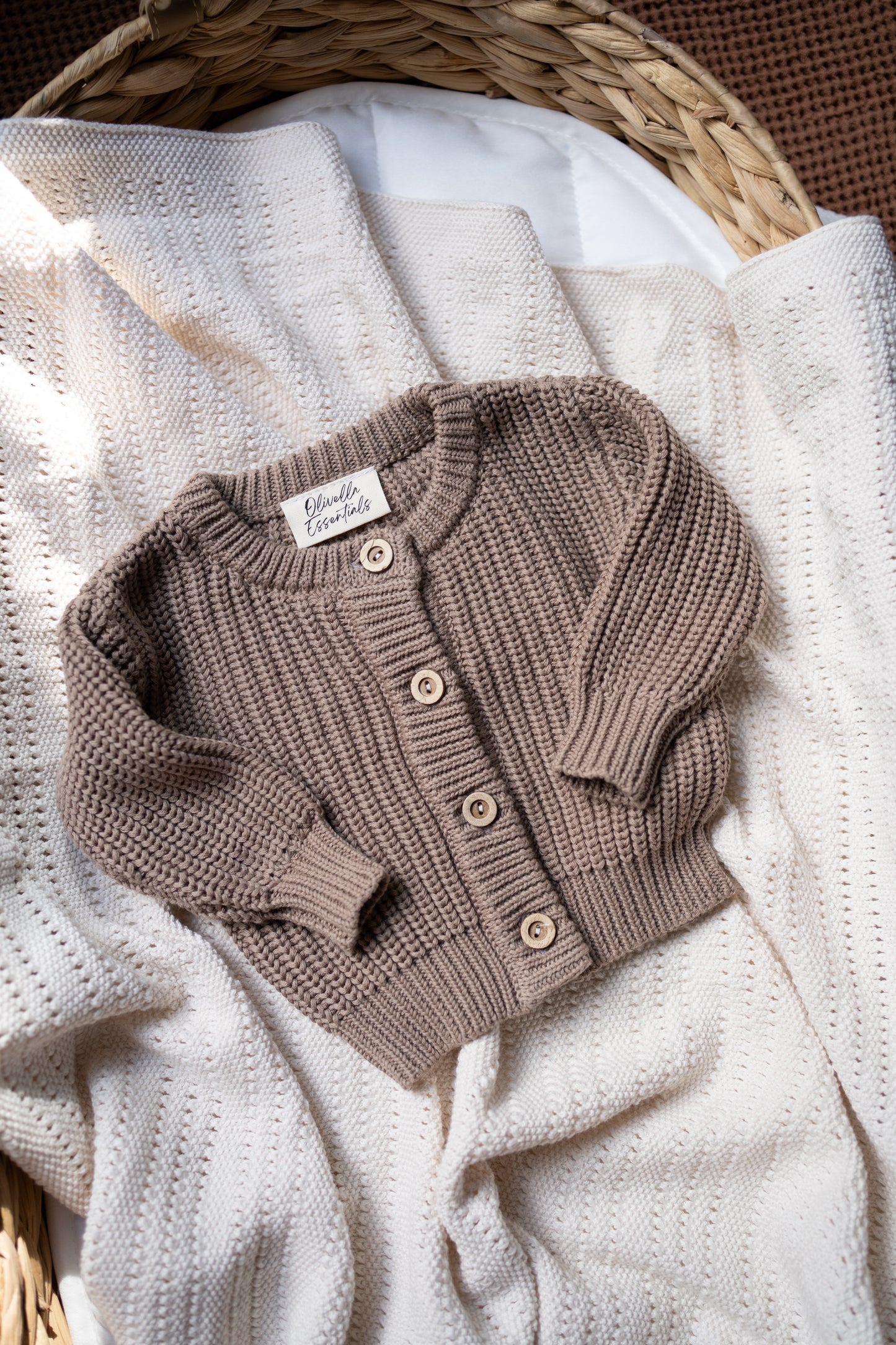 Knit Cardigan | Latte