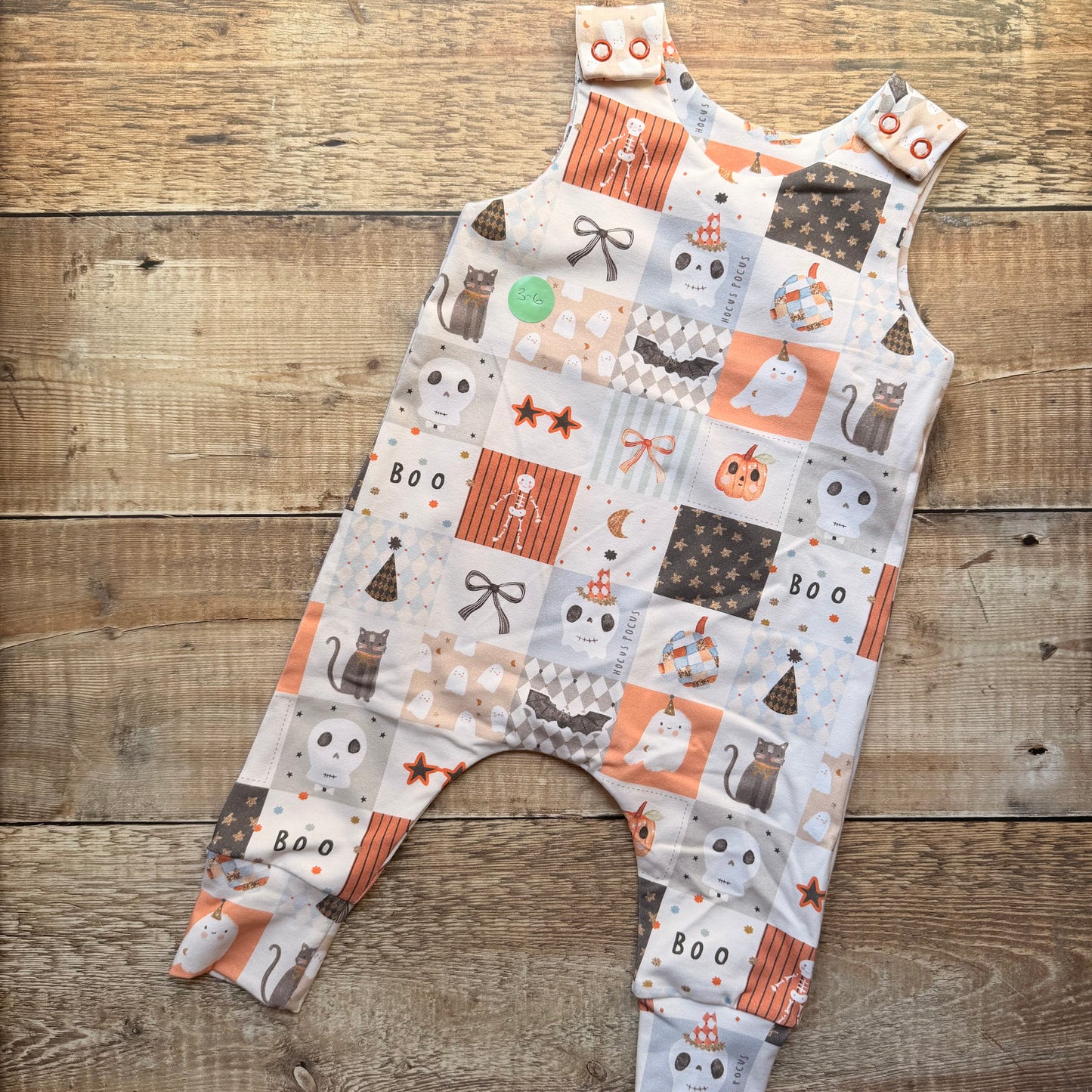 Harem Romper | Patchwork Boo