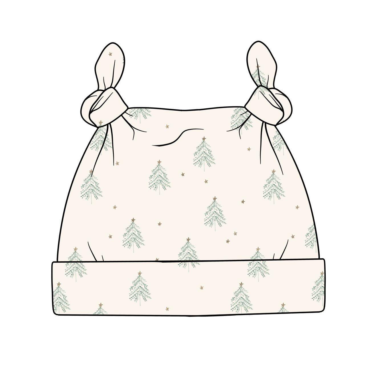 Double Knot Hat | Christmas Trees