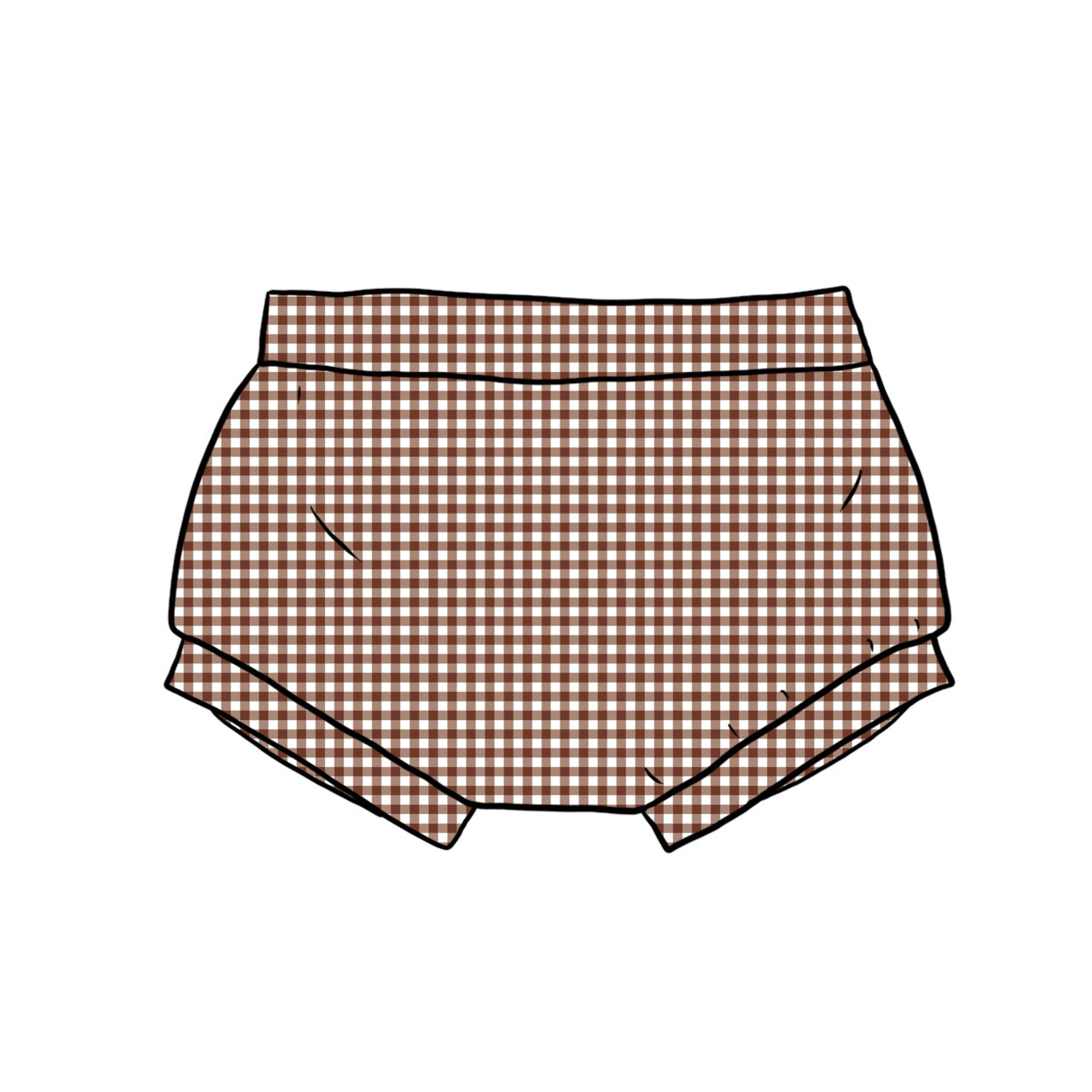 Bummies | Brown Gingham