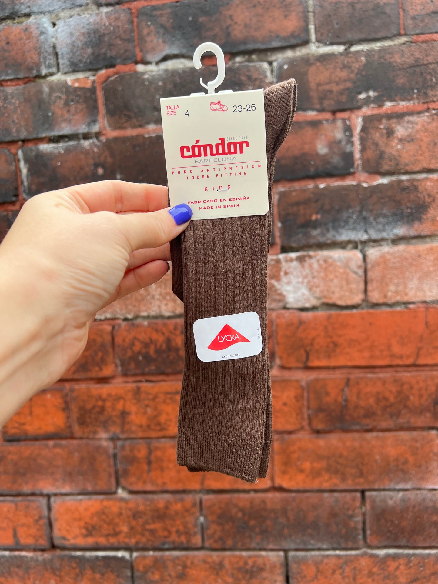 Condor Ribbed Knee Socks - Brown