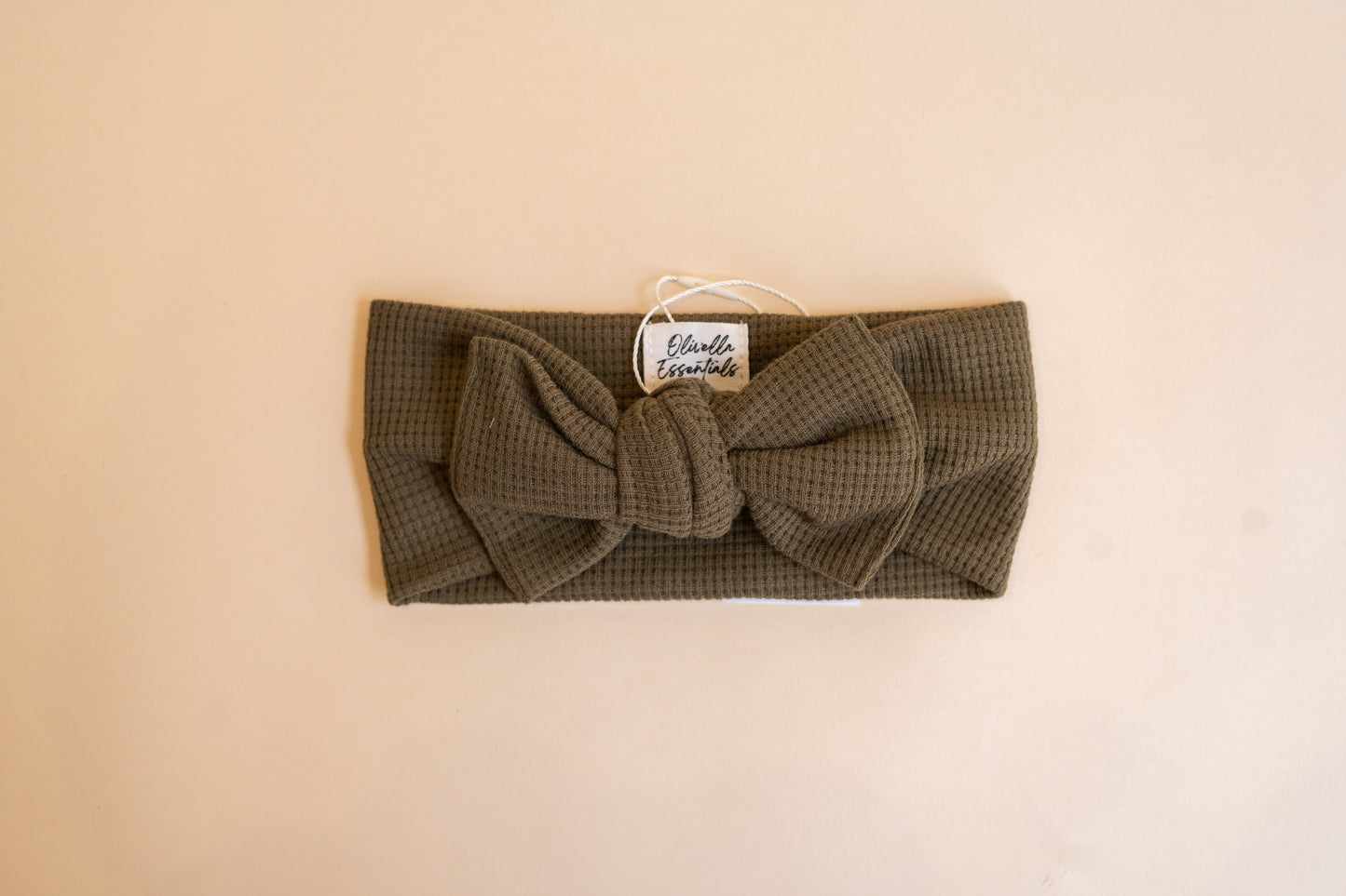 Waffle Knit Headband | Forest Green