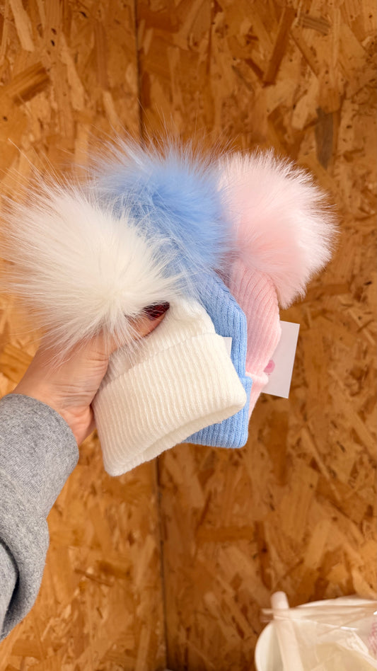 Personalised Baby Beanie Pom Hat