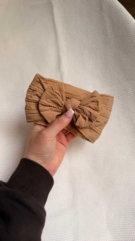 Nude Tan Soft Baby Headband
