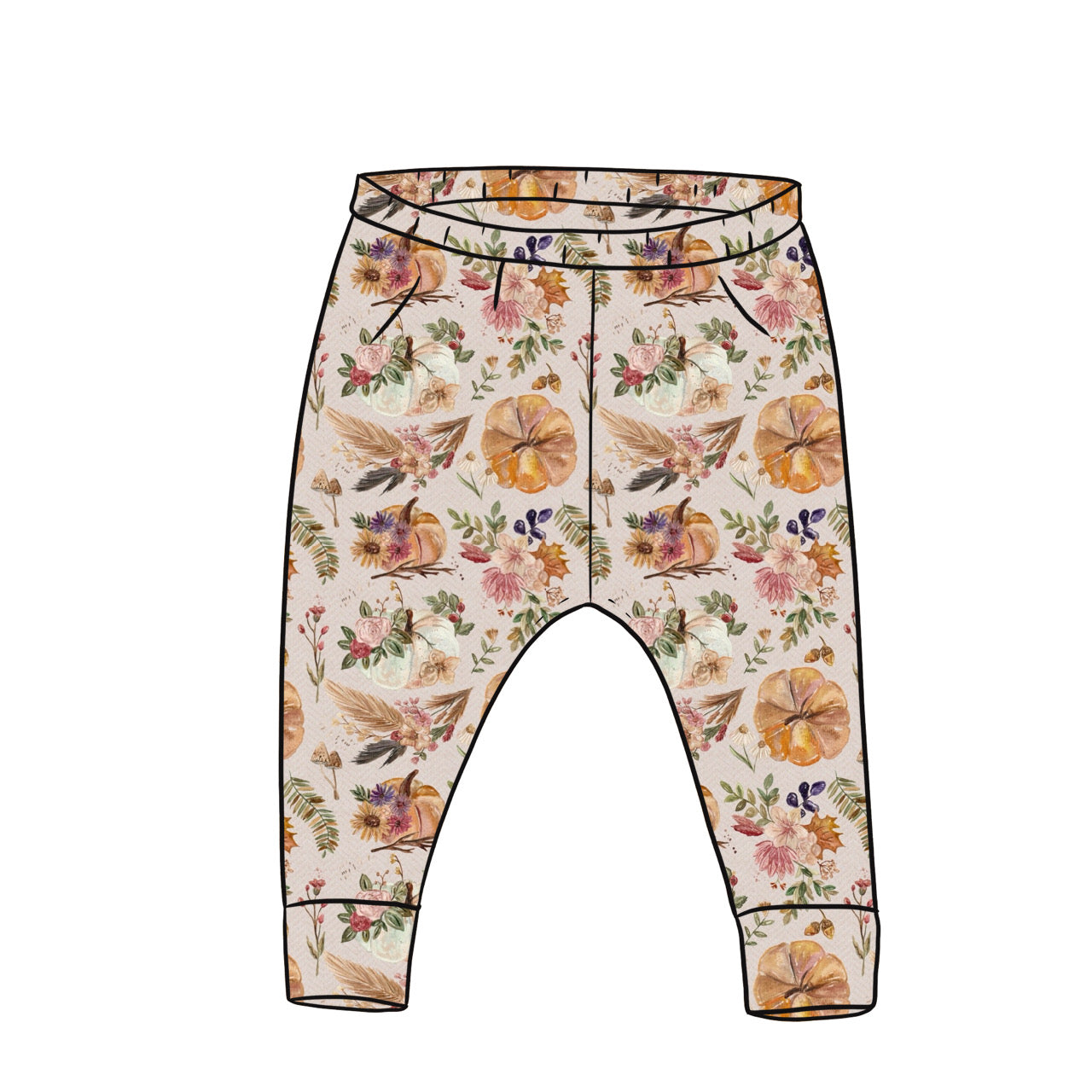 Leggings | Pumpkin Floral