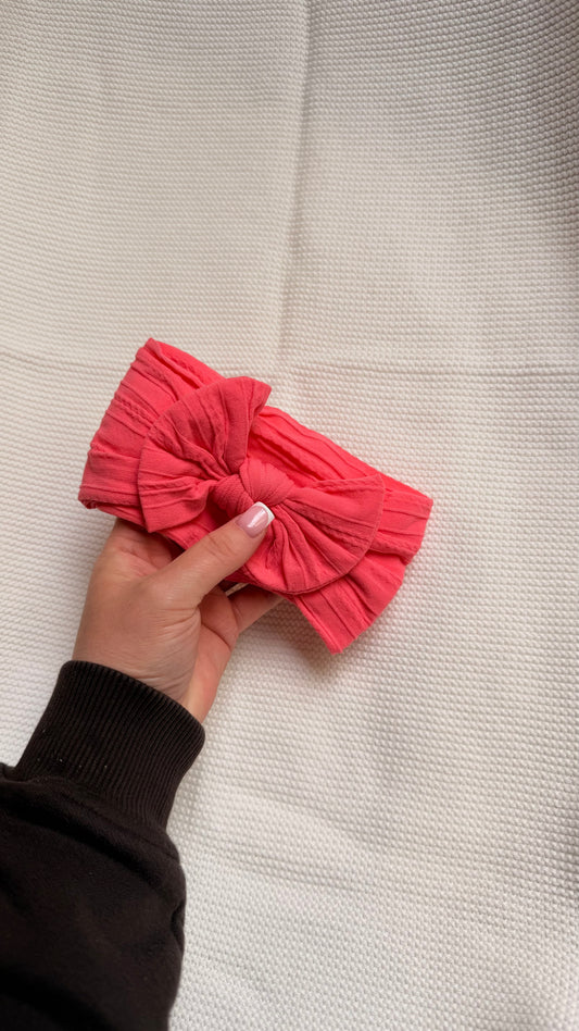 Coral Soft Baby Headband
