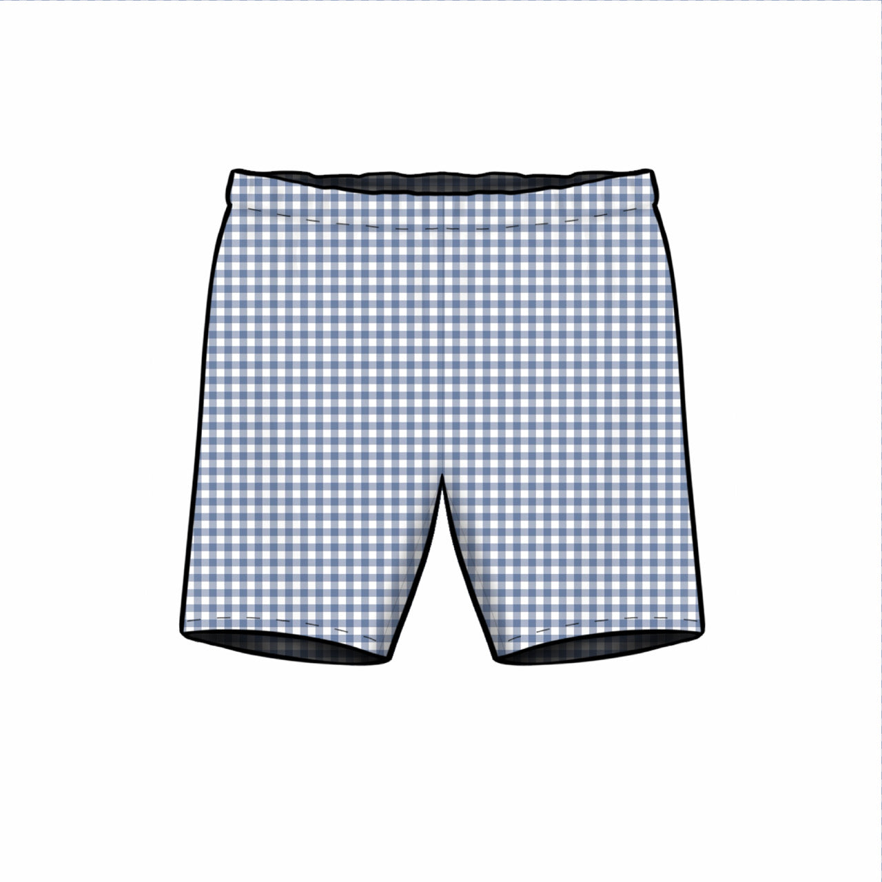 Shorts | Blue Gingham