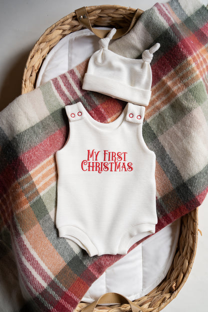 Personalised Bummie Romper | Ecru Rib