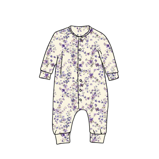 Popperdown Romper | Lavender Blossom