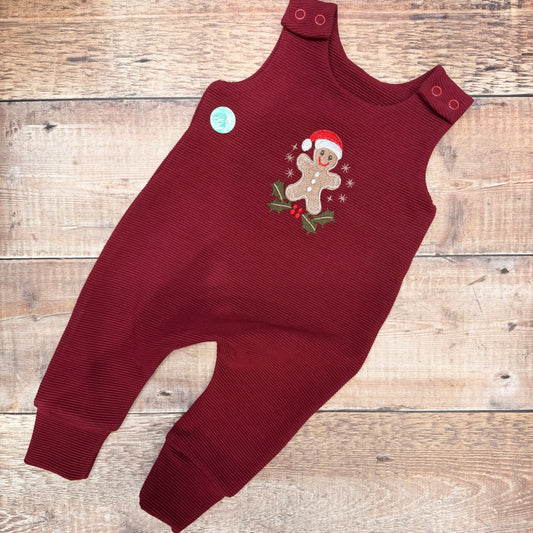 Gingerbread Harem Romper | Burgundy