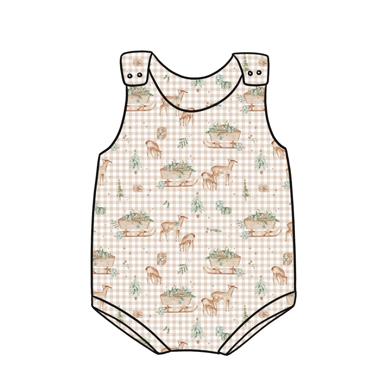 Bummie Romper | Reindeer Games