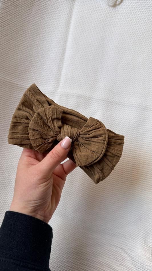 Brown Soft Baby Headband