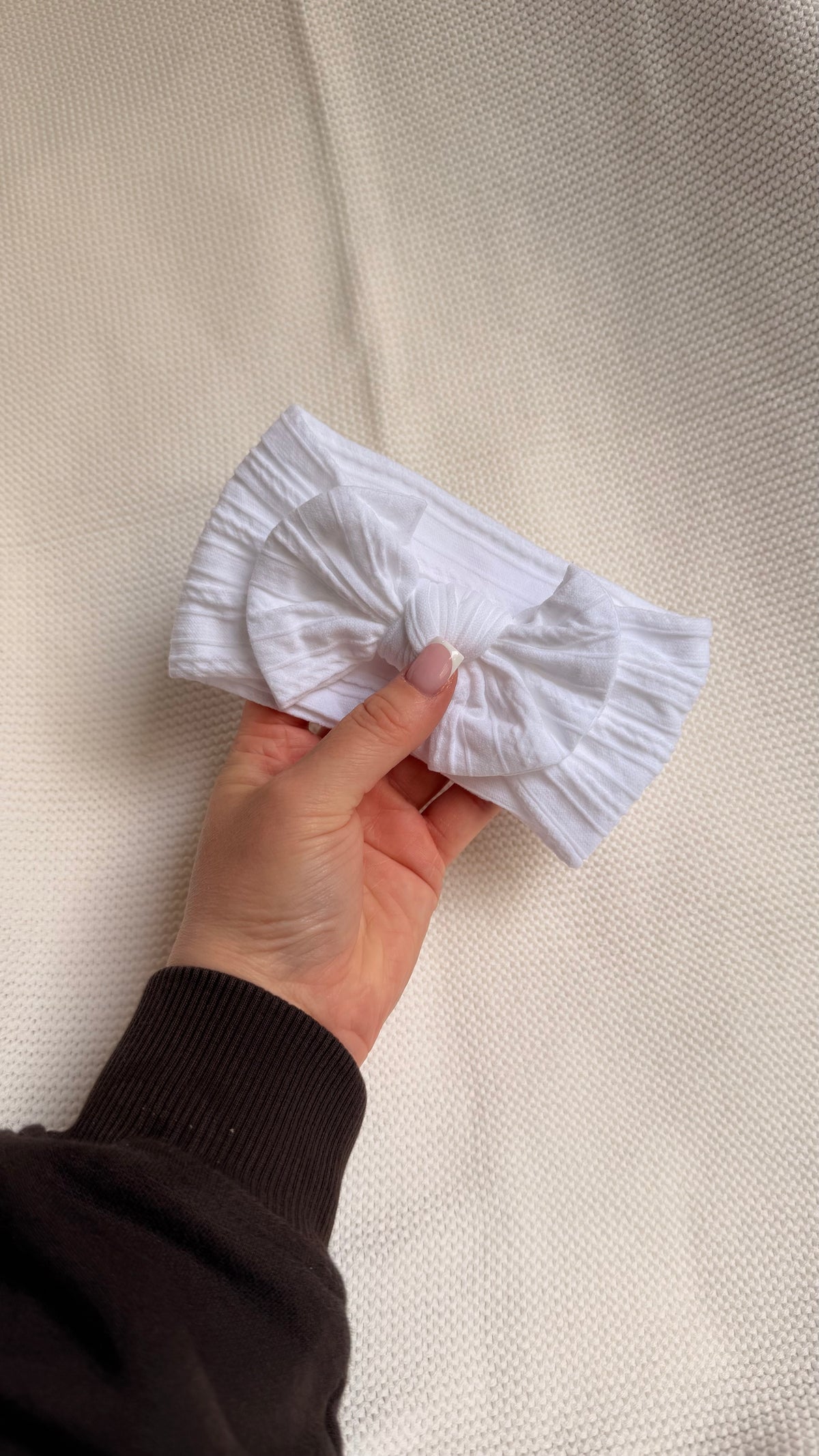 White Soft Baby Headband