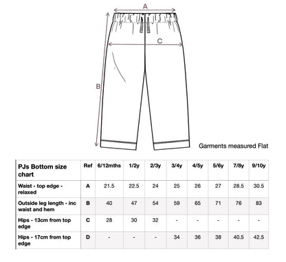 Beige Button Personalised Pj's