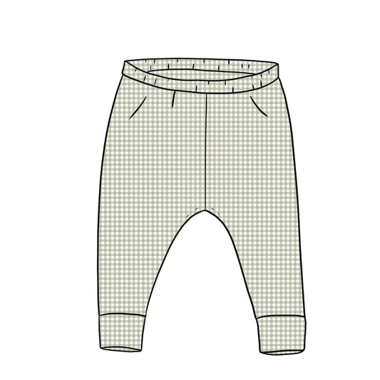 Junior Leggings | Sage Gingham