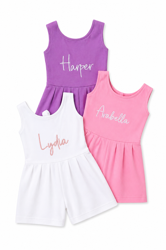 Personalised Girls Summer Romper