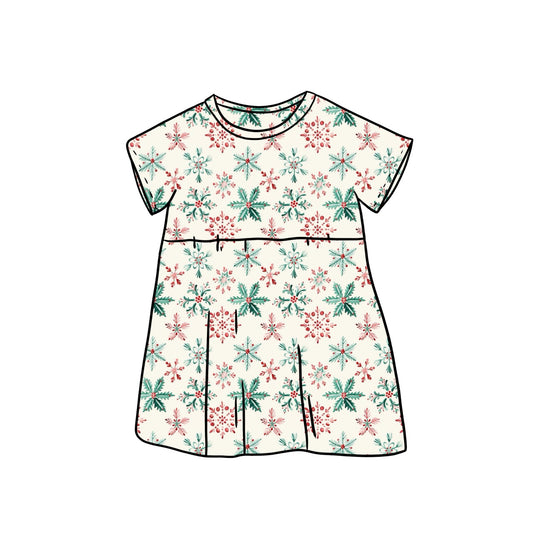 Tunic Dress | Festive Snowflakes