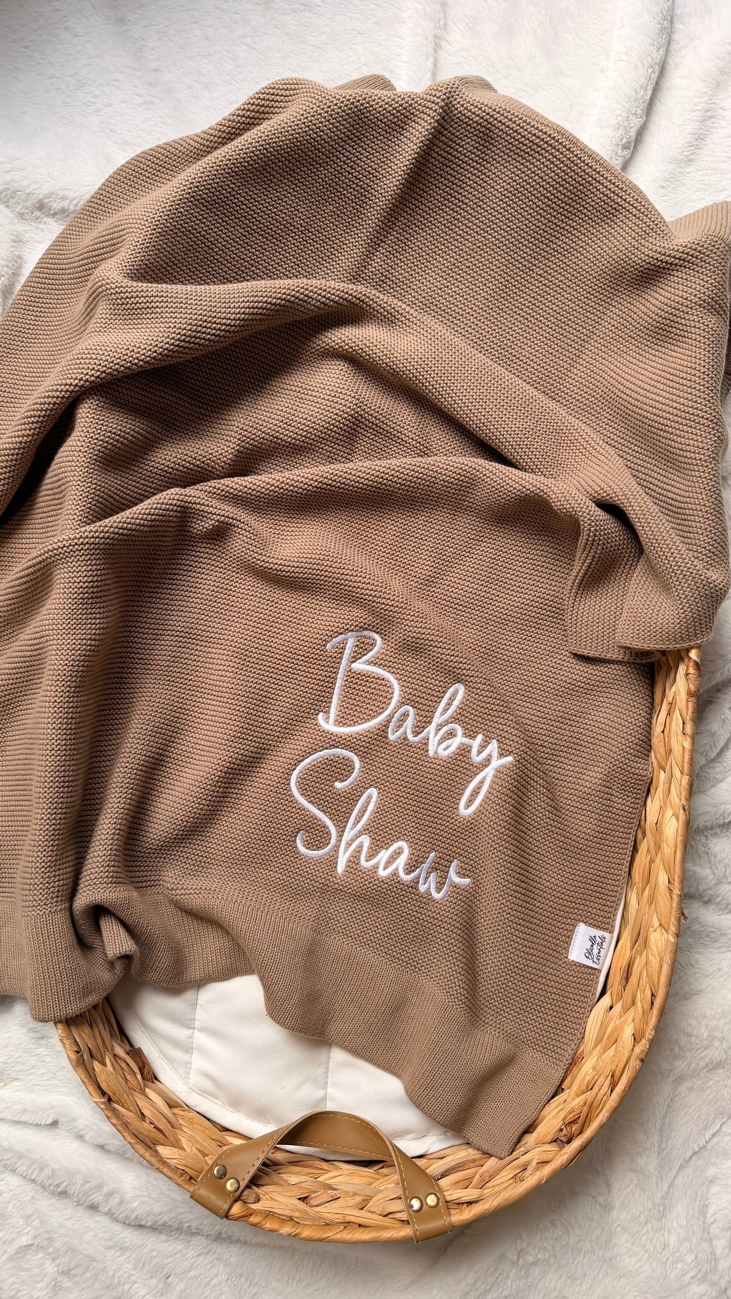 ALL COLOURS - Personalised Baby Blanket