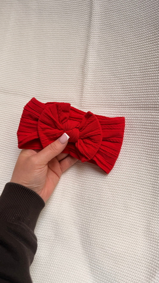 Red Soft Baby Headband