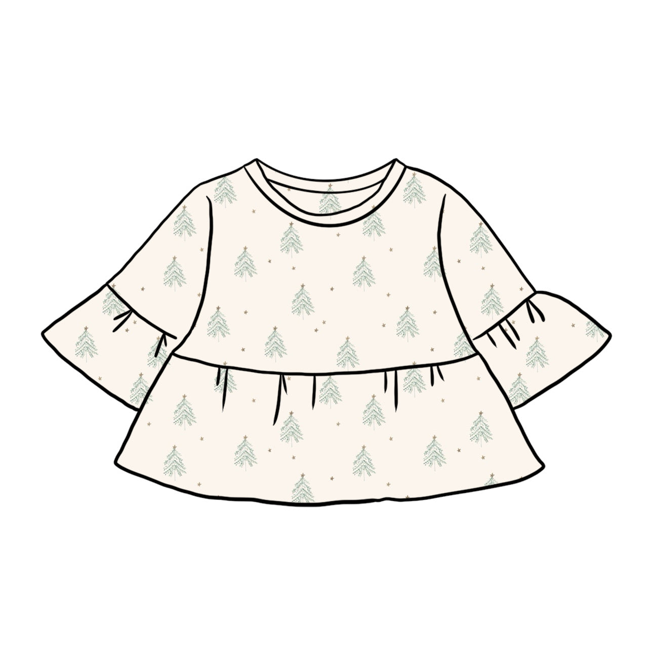 Peplum Tops | Christmas Trees