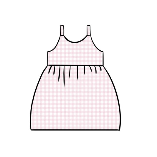 Gathered Dress | Pink Gingham