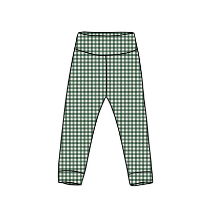 Leggings | Green Gingham