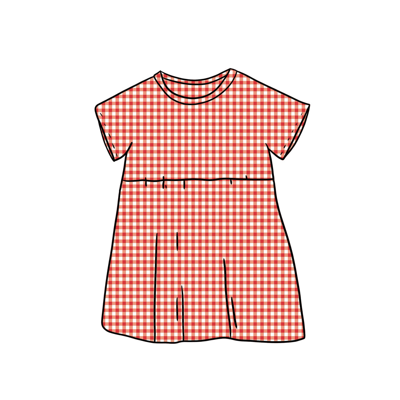 Tunic Dress | Red Gingham
