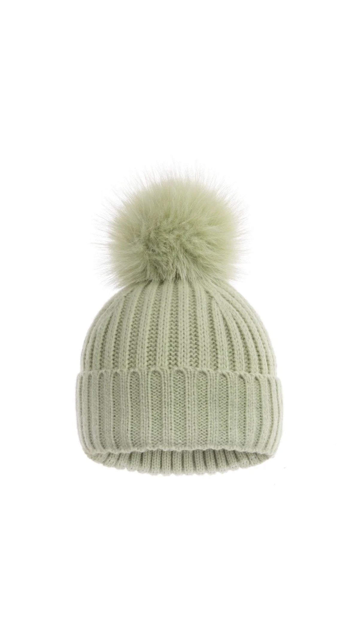 Personalised Baby Beanie Pom Hat 0-12M