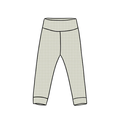 Leggings | Sage Gingham