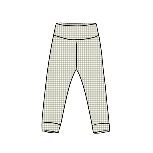 Leggings | Sage Gingham