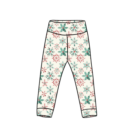 Leggings | Festive Snowflakes