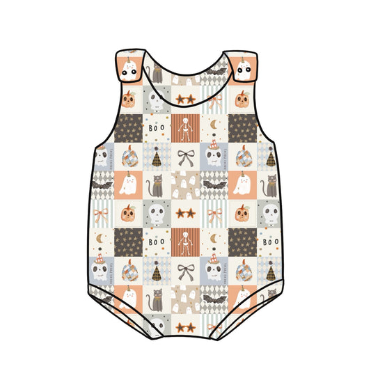 Bummie Romper | Patchwork Boo