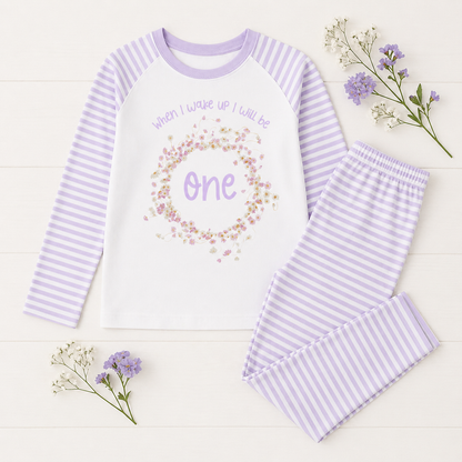 Lilac Stripe When I Wake Up Pyjamas
