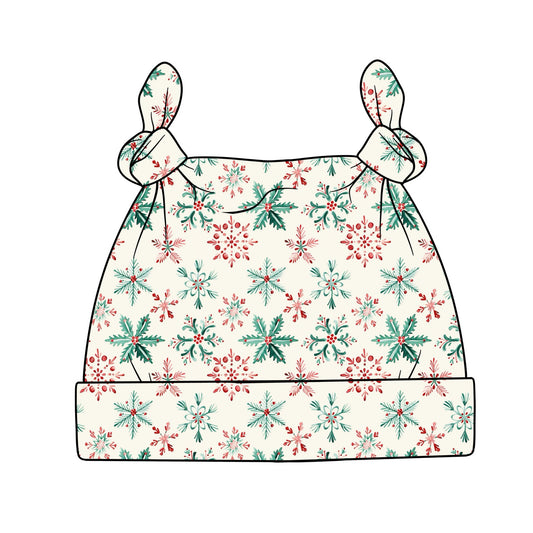 Double Knot Hat | Festive Snowflakes