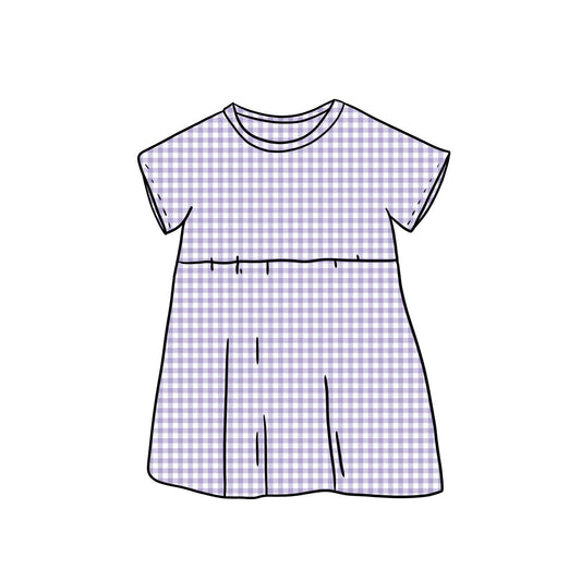 Tunic Dress | Lilac Gingham