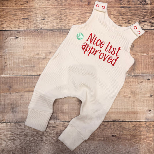 Nice List Harem Romper | Ecru