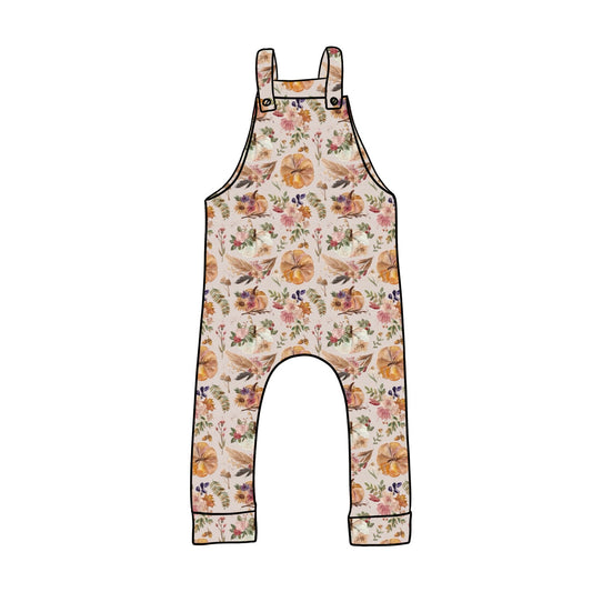 Dungarees | Pumpkin Floral