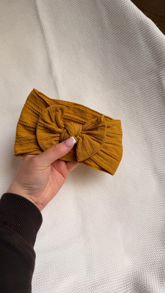 Mustard Soft Baby Headband