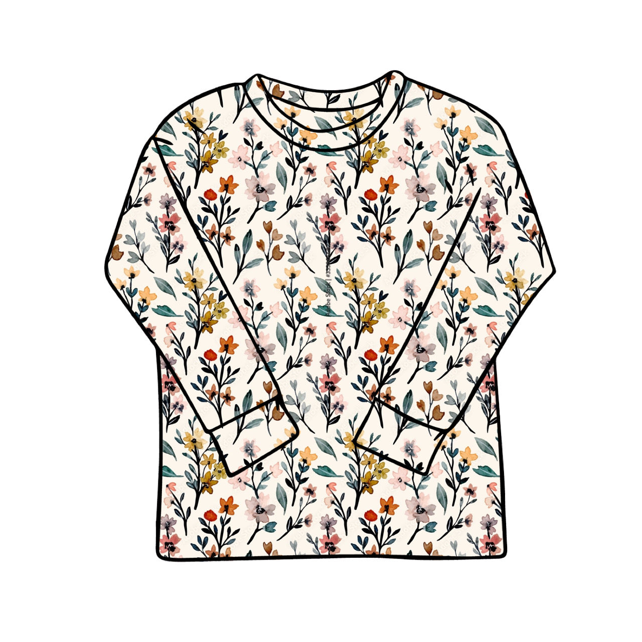 Junior Baggy Tees | Long + Short Sleeve | Country Garden