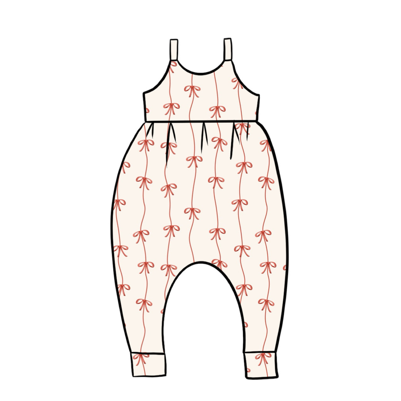 Gathered Romper | Beautiful Bows