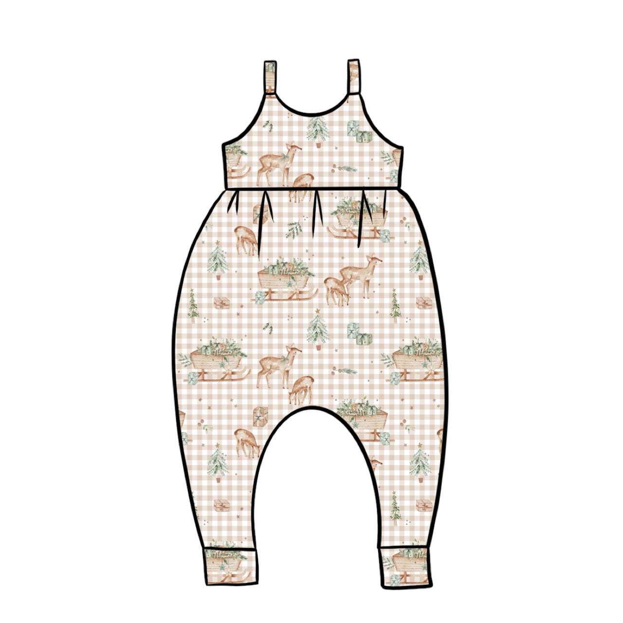 Gathered Romper | Reindeer Games