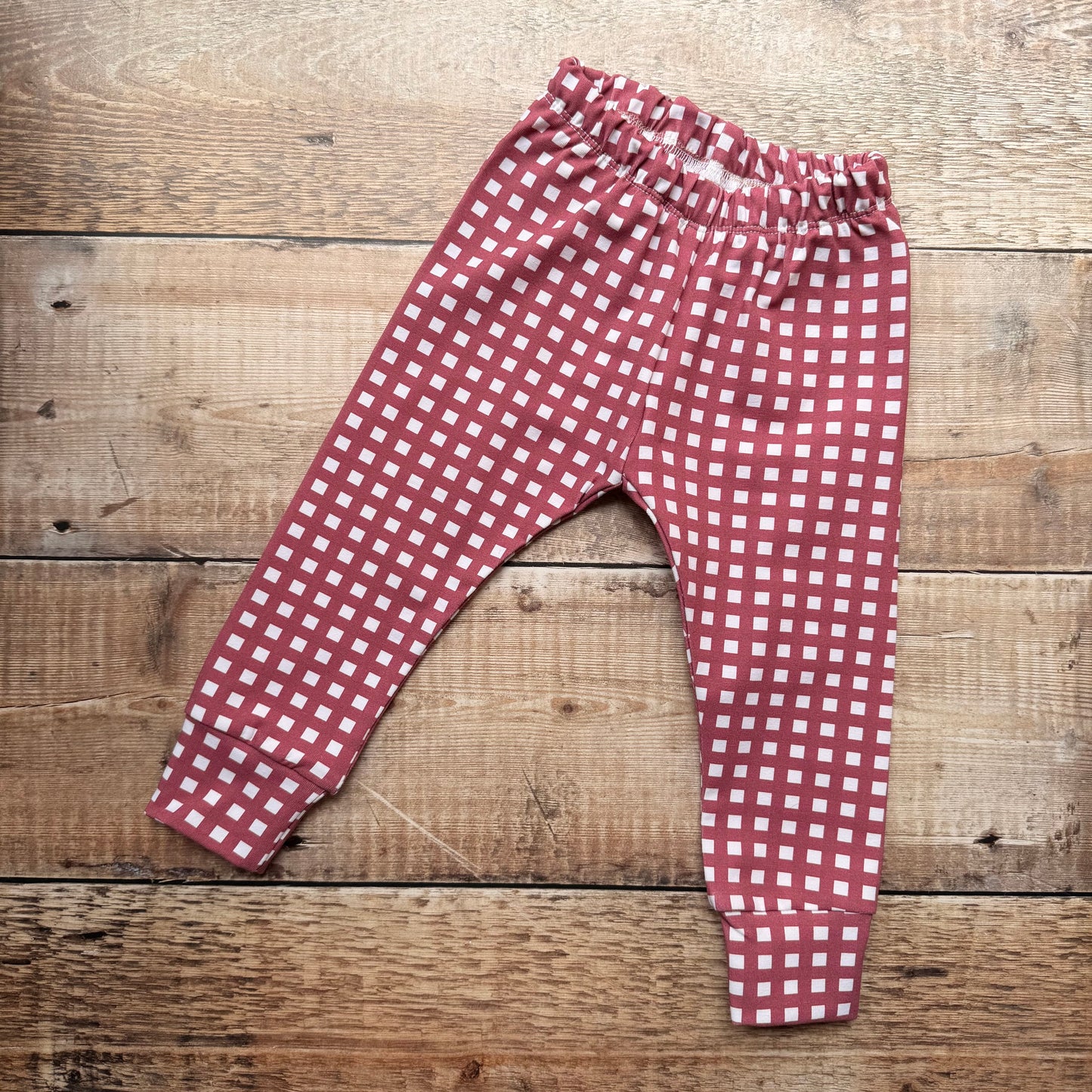 Leggings | Berry Gingham