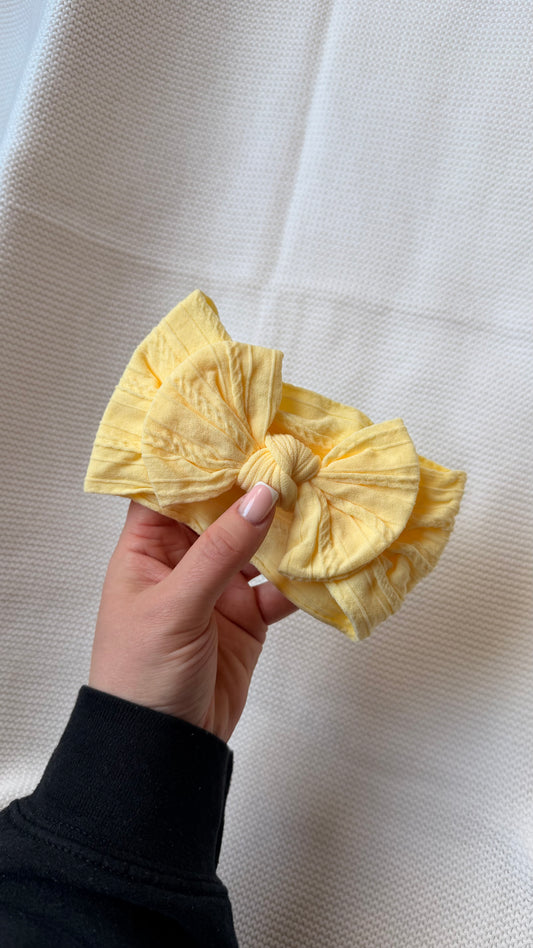 Yellow Soft Baby Headband